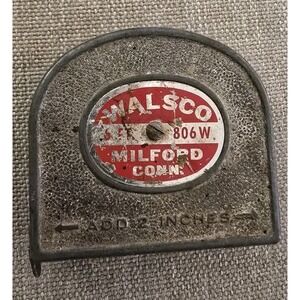 VTG Walsco Milford Conn. metal measuring tape 6ft 806 W. made in USA